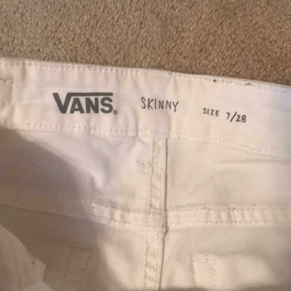 Vans White Ripped Jeans - Picture 3 of 3